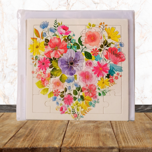 Carte Postale Puzzle + Enveloppe