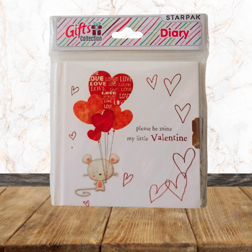 Carnet - Journal Intime avec cadenas et clé  - Please be my little Valentine