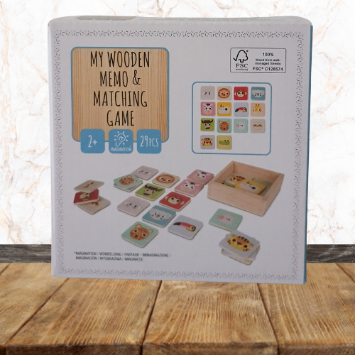 Memo - Jeux de  Mémorisation et association en bois