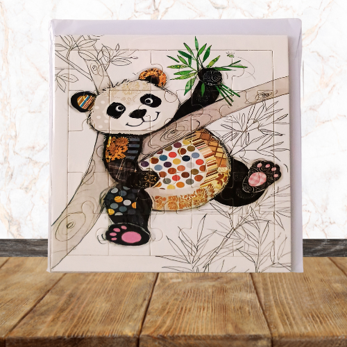 Carte Postale puzzle + Enveloppe