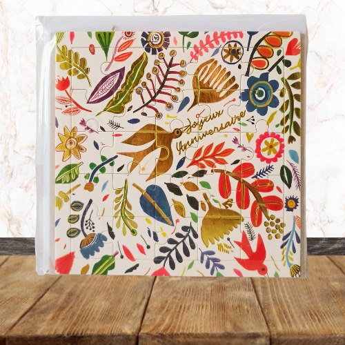 Carte Postale Puzzle + Enveloppe