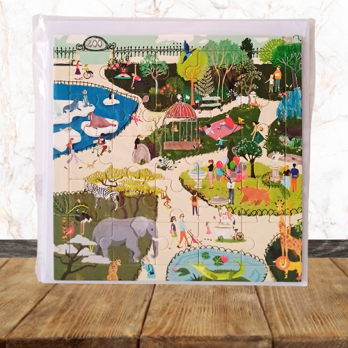 Carte Postale Puzzle + Enveloppe
