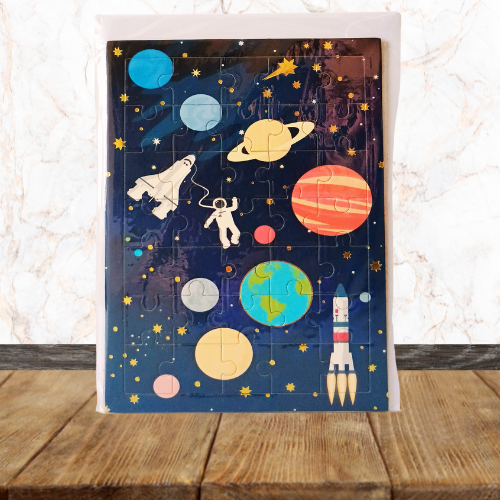 Carte Postale Puzzle + Enveloppe