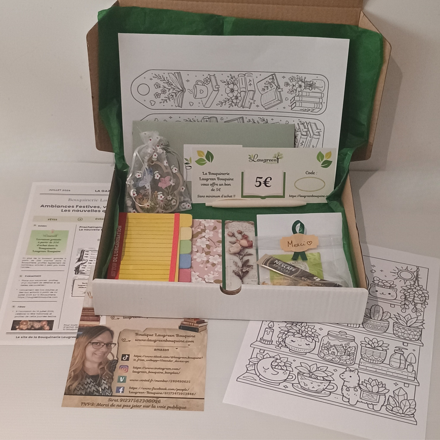Box Livre Laugreen Bouquine -  Adulte - Juillet/Août 2026