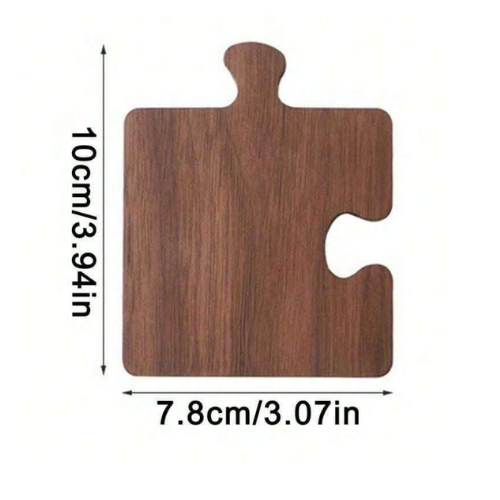 Lot de 4 dessous de verre en bois de noyer