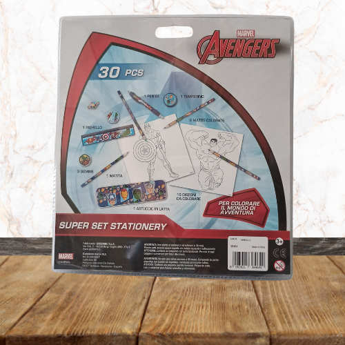 Coffret de coloriages et écritures - Marvel Avengers - 30 pièces