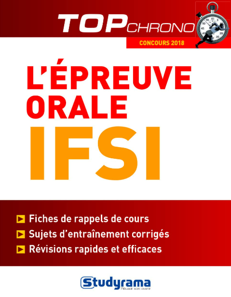 Livre Occasion - L'épreuve orale IFSI 2018: Fiches de cours synthétiques, sujets d'entraînement corrigés, révisions rapide Broché