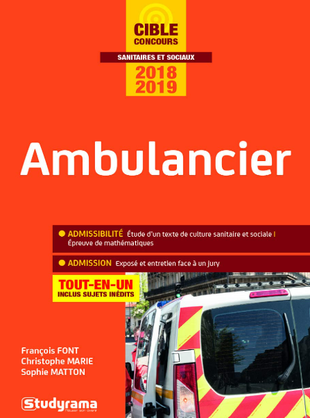 Livre Occasion - Ambulancier: Concours 2018-2019