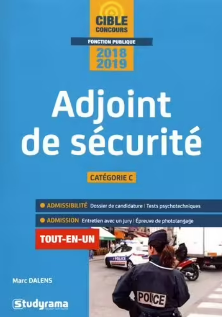 Livre Occasion - Adjoint de sécurité 2018-2019